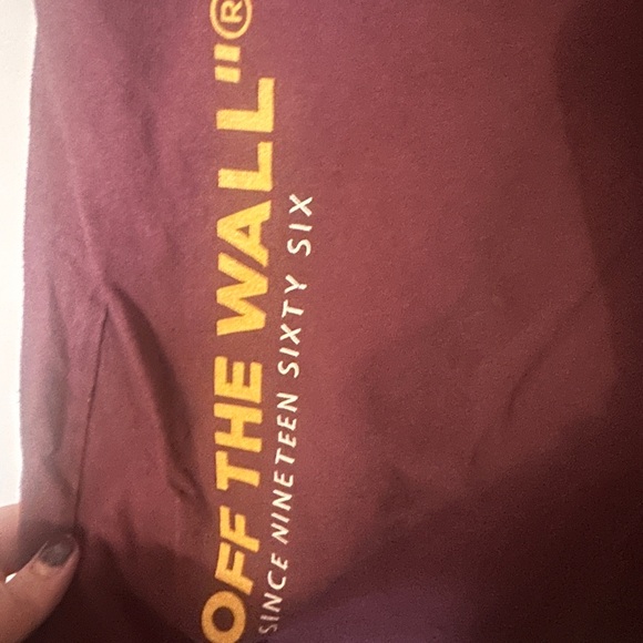 Vans Medium Maroon T-Shirt 100% Cotton - Picture 4 of 5